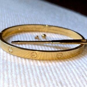 🎇CHARLES REVSON X (CARTIER DESIGNER) ALDO CIPULLO LOVE BRACELET🎆NEW/OTHER-